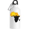 Generic Afrika Kaart Zon Set Dieren Toeristische Bidon Wit, Kleur: wit, 500ml