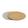 DECORA Gekoppelde placemats, goud/zilver, karton, goud/zilver, 34 cm