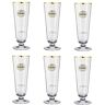 Warsteiner bierglas 5x0,3l biertulp met gouden rand bierglazen bierbeker ~mn 374 1262