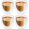 Mitening Set van 4 dubbelwandige espressokopjes, thermoglazen, koffieglazen, dubbelwandig, dubbelwandige glazen, dubbelwandige glazen, dubbelwandige glazen, koffieglazen, dubbelwandige glazen, dubbelwandige glazen, koffieglazen, dubbelwandige glazen