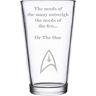 Chichi Gifts Star Trek Spock Kirk Quote Bierglas -De behoeften van de vele opwegen tegen de behoeften van de weinigen. Of de Ene