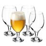 KADAX Bierglazen set, bierseidel van glas, biertulpen, tarweglazen voor donker en licht bier, ambachtelijke bierglazen, bierpul glas, bierglas, bierglas (4 stuks transparant)