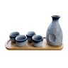 Puooifrty 1 Set Prachtige Japanse Stijl Sake Cup Sake Pot Retro Sake Set Japanse Retro Eenvoudige Keramische Sake Cup en Pot