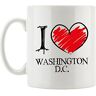 Pixxprint I Love Washington D.C. Fun mok