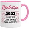 Jungle Mug Grappig pensioen cadeau koffiemok voor gepensioneerde, gepensioneerde 2023 "Ik heb erg lang voor deze mok gewerkt grappig afscheidscadeau voor pensionering afscheidscadeau