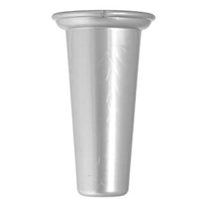 HOME 3583726 Kunststof kerkhofvaas, zilver, 18,5 cm HOME 3583726 Kunststof kerkhofvaas, zilver, 18,5 cm