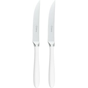 Rio 2STK650W luxe bestekset: set van 2 steakmessen van roestvrij staal witte handgrepen van PBT kunststof, 18/10 Rio 2STK650W luxe bestekset: set van 2 steakmessen van roestvrij staal witte handgrepen van PBT kunststof, 18/10