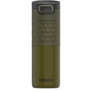 Kambukka Etna Grip Reisbeker, geïsoleerd, 500 ml, dubbelwandig, roestvrij staal, lekvrij, olijfgroen Kambukka Etna Grip Reisbeker, geïsoleerd, 500 ml, dubbelwandig, roestvrij staal, lekvrij, olijfgroen