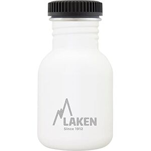 LAKEN unisex zeer resistente roestvrijstalen fles voor volwassenen, 0,35 l, witte kleur LAKEN unisex zeer resistente roestvrijstalen fles voor volwassenen, 0,35 l, witte kleur