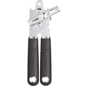 Master Class MasterClass blikopener met softgrip handgrepen, roestvrij staal, 19 cm, zwart Master Class MasterClass blikopener met softgrip handgrepen, roestvrij staal, 19 cm, zwart