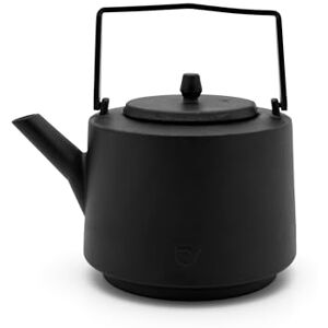 Bredemeijer Gietijzeren theepot inductie 1,2 liter grote gietijzeren geëmailleerde kan met roestvrijstalen theefilter & hoekig handvat Bredemeijer Gietijzeren theepot inductie 1,2 liter grote gietijzeren geëmailleerde kan met roestvrijstalen theefilter & hoekig handvat