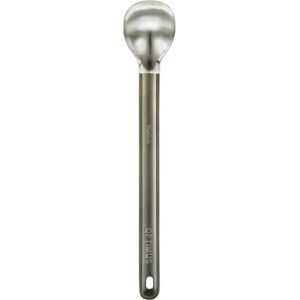 Optimus Titanium Lange Lepel – Titanium lepel met extra lange steel (21,5 cm), voor trekkinggerechten in stazakken, kampeerbestek, matte steel en gepolijste bestekkop Optimus Titanium Lange Lepel – Titanium lepel met extra lange steel (21,5 cm), voor trekkinggerechten in stazakken, kampeerbestek, matte steel en gepolijste bestekkop