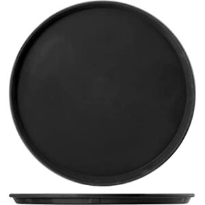 H&H Rond dienblad van zwart kunststof, antislip, 40 cm H&H Rond dienblad van zwart kunststof, antislip, 40 cm