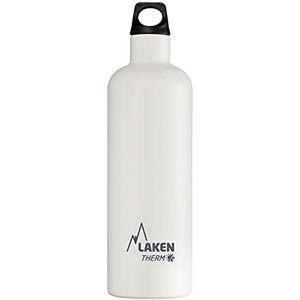 LAKEN toekomstige roestvrijstalen thermische fles 18/8 en vacuümisolatie met dubbele muur, wit, 750 ml LAKEN toekomstige roestvrijstalen thermische fles 18/8 en vacuümisolatie met dubbele muur, wit, 750 ml