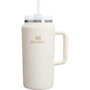 Stanley 1913 Quencher H2.0 Flowstate Tumbler 1.9L 15 Uur Koud 60 Uur Met Ijs Drinkfles Met Rietje, Handvat En Deksel Vaatwasmachinebestendig Thermosbeker Voor Koude Dranken Cream Stanley 1913 Quencher H2.0 Flowstate Tumbler 1.9L 15 Uur Koud 60 Uur Met Ijs Drinkfles Met Rietje, Handvat En Deksel Vaatwasmachinebestendig Thermosbeker Voor Koude Dranken Cream
