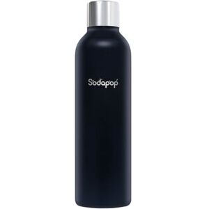 Sodapop Cooper Pro & Logan, roestvrijstalen fles, zwart, dubbelwandig, houdt tot 12 uur koud en warm, 1 x 750 ml Sodapop Cooper Pro & Logan, roestvrijstalen fles, zwart, dubbelwandig, houdt tot 12 uur koud en warm, 1 x 750 ml