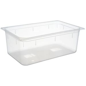 APS 82110 GN 1/1 polypropyleen transparante container met literschaal, 53 x 32,5 x 20 cm 26 liter. APS 82110 GN 1/1 polypropyleen transparante container met literschaal, 53 x 32,5 x 20 cm 26 liter.