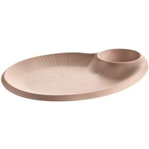 APS 85424 Bord – NERO – 24 x 20 cm, H: 2,5 cm, melamine zandkleurig, met geïntegreerd dipsausbakje Ø 7 cm (0,04 l), stapelbaar, vaatwasmachinebestendig, robuust en modern APS 85424 Bord – NERO – 24 x 20 cm, H: 2,5 cm, melamine zandkleurig, met geïntegreerd dipsausbakje Ø 7 cm (0,04 l), stapelbaar, vaatwasmachinebestendig, robuust en modern