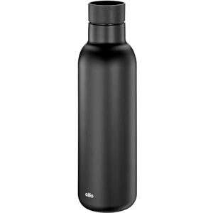 Cilio Deluxe Thermosfles, roestvrij staal, 360° drinksluiting, dubbelwandig systeem, breuk- en lekvrij, 18 uur warm en 24 uur koud, 450 ml, hoogte: 23 cm, zwart Cilio Deluxe Thermosfles, roestvrij staal, 360° drinksluiting, dubbelwandig systeem, breuk- en lekvrij, 18 uur warm en 24 uur koud, 450 ml, hoogte: 23 cm, zwart