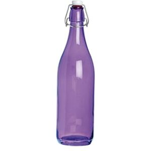 Excelsa Happy Color Glad fles, 1 liter, glas, violet, 8 x 8 x 30 cm Excelsa Happy Color Glad fles, 1 liter, glas, violet, 8 x 8 x 30 cm