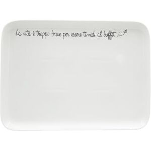LA PORCELLANA BIANCA Le Onesti rechthoekig bord 30 x 22 cm, porselein LA PORCELLANA BIANCA Le Onesti rechthoekig bord 30 x 22 cm, porselein