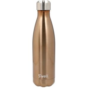 S'well Original Waterfles, Pyrite, 500ml. Vacuüm geïsoleerde drinkfles houdt drankjes koud en warm BPA-vrije roestvrijstalen bidon voor onderweg S'well Original Waterfles, Pyrite, 500ml. Vacuüm geïsoleerde drinkfles houdt drankjes koud en warm BPA-vrije roestvrijstalen bidon voor onderweg
