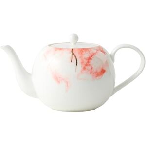 London Boutique Theepot, theepotten voor 4 personen met ingebouwd filter voor losse thee thee, 1,2 l grote theepot, witte theepot met gouden rand, lichtgewicht, fijne China theepot set perfecte London Boutique Theepot, theepotten voor 4 personen met ingebouwd filter voor losse thee thee, 1,2 l grote theepot, witte theepot met gouden rand, lichtgewicht, fijne China theepot set perfecte