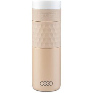 Audi collection Audi 3292400200 drinkfles thermosfles 500ml, beige, met Audi ringen logo Audi collection Audi 3292400200 drinkfles thermosfles 500ml, beige, met Audi ringen logo