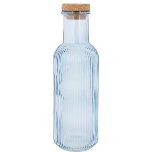 Cosy & Trendy Glazen fles Raya, blauw, 1 l Cosy & Trendy Glazen fles Raya, blauw, 1 l