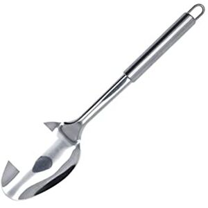 FACKELMANN Elemental Kooklepel, Opscheplepel voor levensmiddelen, elegante soeppop, roestvrijstalen lepel voor sauzen, kooklepel en buisvormig handvat, 32 cm, 1 stuk FACKELMANN Elemental Kooklepel, Opscheplepel voor levensmiddelen, elegante soeppop, roestvrijstalen lepel voor sauzen, kooklepel en buisvormig handvat, 32 cm, 1 stuk