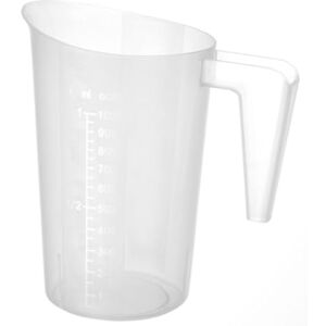 HENDI Maatbeker stapelbaar, 1L, met schaalverdeling, stootbestendig, ø124x(H)170mm, transparant, polypropyleen HENDI Maatbeker stapelbaar, 1L, met schaalverdeling, stootbestendig, ø124x(H)170mm, transparant, polypropyleen