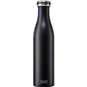 Lurch 240928 thermosfles/thermosfles voor warme en koude dranken van dubbelwandig roestvrij staal, 0,75 l, matzwart Lurch 240928 thermosfles/thermosfles voor warme en koude dranken van dubbelwandig roestvrij staal, 0,75 l, matzwart