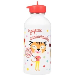 DRAEGER Paris Drinkfles van roestvrij staal voor kinderen, Happy Birthday DRAEGER Paris Drinkfles van roestvrij staal voor kinderen, Happy Birthday