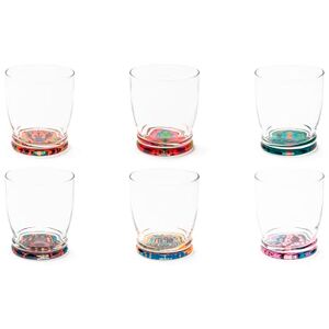Excelsa Delhi Glazen Set - 34cl, Veelkleurig - Drinkglas Excelsa Delhi Glazen Set - 34cl, Veelkleurig - Drinkglas