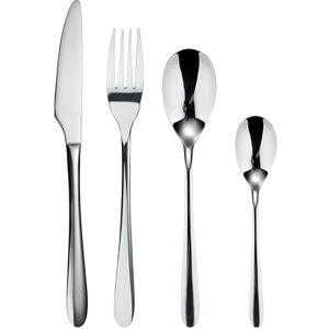 Bergner Praga 16-delige bestekset van roestvrij staal, incl. 4 messen, 4 lepels, 4 vorken, 4 theelepels, 4 platte lepels, elegante zwarte afwerking, voor elke gelegenheid Bergner Praga 16-delige bestekset van roestvrij staal, incl. 4 messen, 4 lepels, 4 vorken, 4 theelepels, 4 platte lepels, elegante zwarte afwerking, voor elke gelegenheid