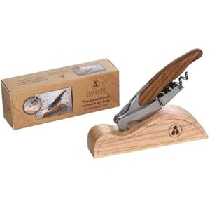 Laguiole Heritage kurkentrekker met serveerplank 12 cm Handgemaakt Eikenhouten handvat Inclusief geschenkverpakking Sommelier kelnermes met flesopener & foliesnijder Laguiole Heritage kurkentrekker met serveerplank 12 cm Handgemaakt Eikenhouten handvat Inclusief geschenkverpakking Sommelier kelnermes met flesopener & foliesnijder