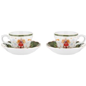 Kasanova Koffiekopjes Set - Kerstdecoratie - 90ml Kasanova Koffiekopjes Set - Kerstdecoratie - 90ml