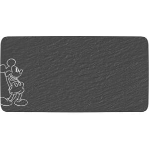 Villeroy & Boch Manufacture Rock Mickey Mouse Serveerschaal 35x18x1,5cm Villeroy & Boch Manufacture Rock Mickey Mouse Serveerschaal 35x18x1,5cm
