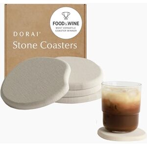 Dorai Home Stone Coaster Set Elimineert watermerken en droogt onmiddellijk. Functioneel ontwerp gemaakt voor het moderne huis set bevat vier moderne onderzetters zandsteen Dorai Home Stone Coaster Set Elimineert watermerken en droogt onmiddellijk. Functioneel ontwerp gemaakt voor het moderne huis set bevat vier moderne onderzetters zandsteen