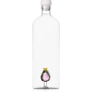 Ichendorf Milano fles, cactus roze bloem, collectie Desert Plants, 115 cl, borosilicaatglas, handgemaakt Ichendorf Milano fles, cactus roze bloem, collectie Desert Plants, 115 cl, borosilicaatglas, handgemaakt