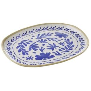 APS 85441 GN 1/1 dienblad FLORYN melamine, 53 x 32,5 cm, decor blauw/wit, beige, GN-systeem APS 85441 GN 1/1 dienblad FLORYN melamine, 53 x 32,5 cm, decor blauw/wit, beige, GN-systeem