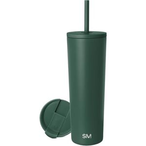 Simple Modern Geïsoleerde tuimelaar met deksel en rietje, Iced Coffee Cup herbruikbare roestvrijstalen waterfles reismok Valentijnsgeschenken voor hem en haar Classic Collection 28oz Bos Simple Modern Geïsoleerde tuimelaar met deksel en rietje, Iced Coffee Cup herbruikbare roestvrijstalen waterfles reismok Valentijnsgeschenken voor hem en haar Classic Collection 28oz Bos