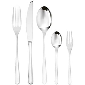 Sambonet Taste 52553-G6 roestvrijstalen serviesset 18/10, voor 12 personen, 30-delig: 6 vorken, 6 lepels, 6 messen, 6 theelepels, 6 dessertvorken, vaatwasmachinebestendig Sambonet Taste 52553-G6 roestvrijstalen serviesset 18/10, voor 12 personen, 30-delig: 6 vorken, 6 lepels, 6 messen, 6 theelepels, 6 dessertvorken, vaatwasmachinebestendig
