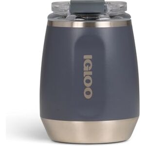 Igloo Wine Wijnglas – Thermisch wijnglas 280 ml van roestvrij staal met deksel, geïsoleerd, ideaal voor reizen, kamperen, picknicks, BPA-vrij, elegant en duurzaam Igloo Wine Wijnglas – Thermisch wijnglas 280 ml van roestvrij staal met deksel, geïsoleerd, ideaal voor reizen, kamperen, picknicks, BPA-vrij, elegant en duurzaam