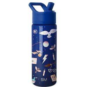 Simple Modern Harry Potter Waterfles voor kinderen met rietjesdeksel Herbruikbare geïsoleerde roestvrijstalen beker voor school Summit Collection 18 oz, magische mashup Simple Modern Harry Potter Waterfles voor kinderen met rietjesdeksel Herbruikbare geïsoleerde roestvrijstalen beker voor school Summit Collection 18 oz, magische mashup