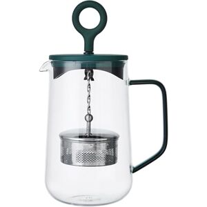 La Cafetière Gyro Spinfuser theepot en mok set, groene kleur, 4 kopjes glazen pot voor losse thee en kruidenthee met fijnmazig roestvrijstalen filterzeefje, hittebestendig borosilicaatglas, 1,25 liter La Cafetière Gyro Spinfuser theepot en mok set, groene kleur, 4 kopjes glazen pot voor losse thee en kruidenthee met fijnmazig roestvrijstalen filterzeefje, hittebestendig borosilicaatglas, 1,25 liter