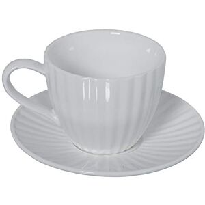 DRW set met 6 theekopjes van porselein en met geschenkdoos in wit, 10,5 x 8 cm, bord 6,5 cm DRW set met 6 theekopjes van porselein en met geschenkdoos in wit, 10,5 x 8 cm, bord 6,5 cm