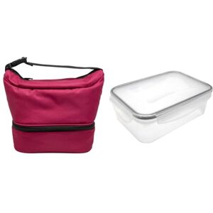 NERTHUS FIH 1513 bordeaux thermische lunchtas handtasmodel met vershouddoos 1 l ideaal voor werk kantoor strand NERTHUS FIH 1513 bordeaux thermische lunchtas handtasmodel met vershouddoos 1 l ideaal voor werk kantoor strand