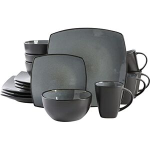 Gibson Soho Lounge Vierkant Reactief Glazuur Aardewerk Servies Set, Service voor 4 (16st), Eclipse Gibson Soho Lounge Vierkant Reactief Glazuur Aardewerk Servies Set, Service voor 4 (16st), Eclipse