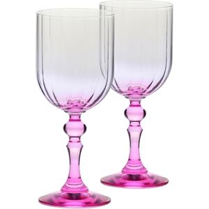 Krosno Wijnglazen 300 ml met roze steel, set van 2 – voor rode en witte wijn, mocktails en water – loodvrij kristal – vaatwasserbestendig – Celebration Moments Bubble Krosno Wijnglazen 300 ml met roze steel, set van 2 – voor rode en witte wijn, mocktails en water – loodvrij kristal – vaatwasserbestendig – Celebration Moments Bubble